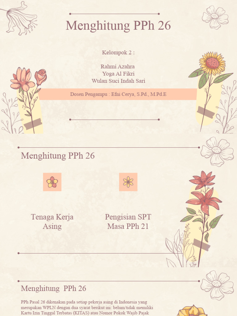 Panduan Menghitung PPh 26 WNA | PDF | Bisnis | Hukum