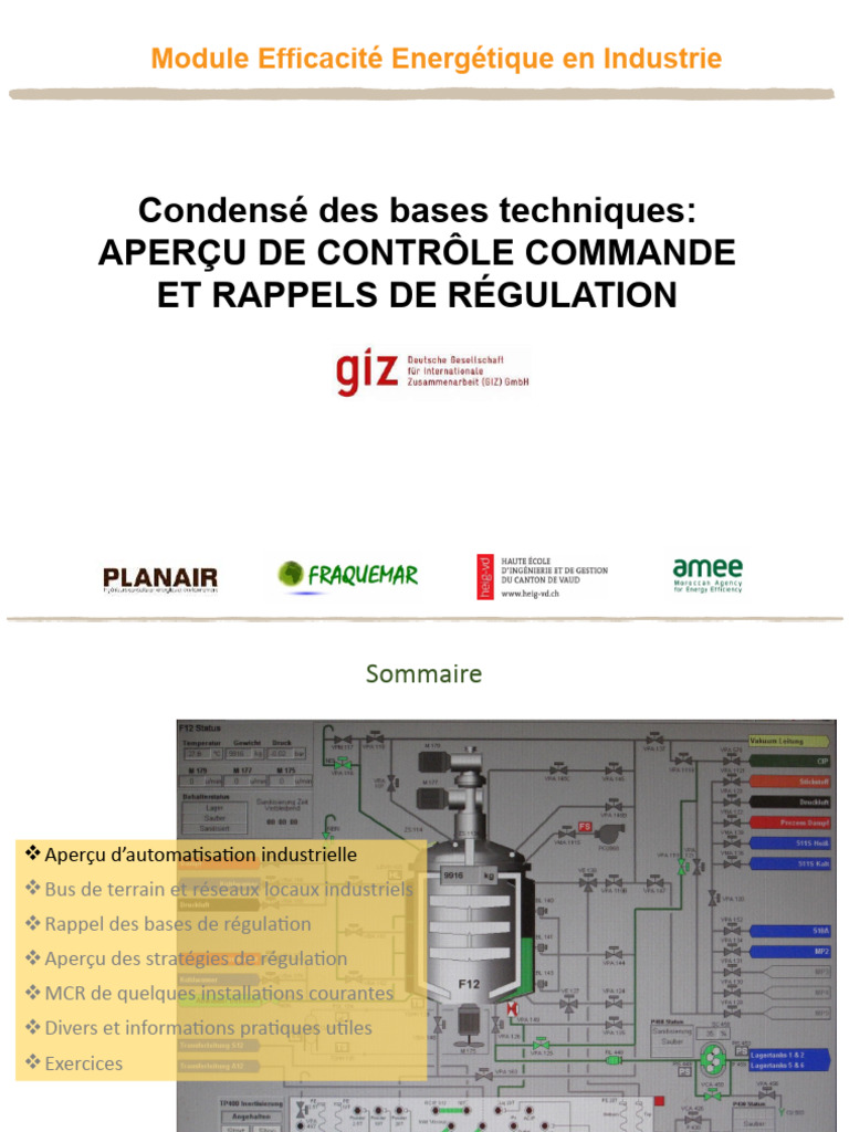 CBT - Aperçu Contrôle Commande Et Régulation | PDF | Stratégie de ...