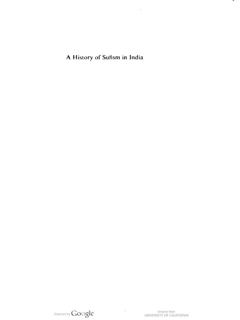 Saiyid Athar Abbas Rizvi - A History of Sufism in India. 1-Munshiram ...