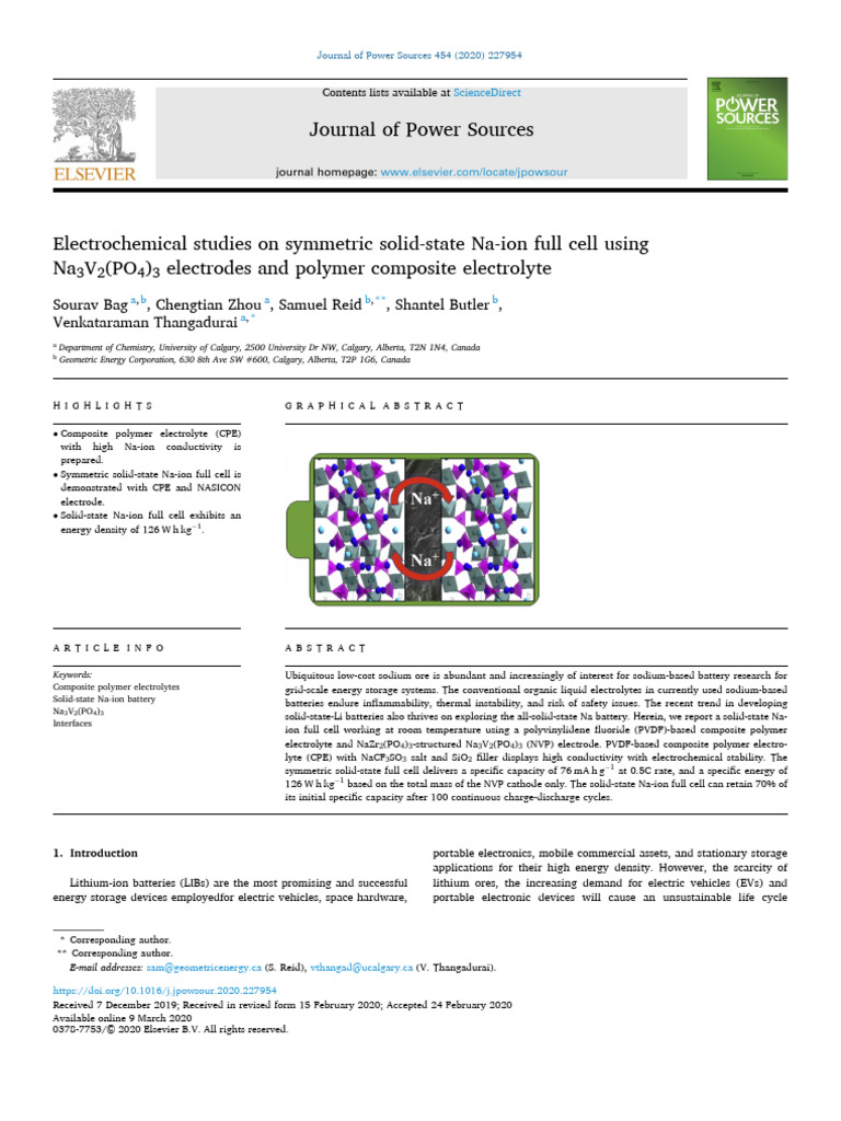 J Power Sources | Download Free PDF | Electrochemistry | Lithium Ion ...