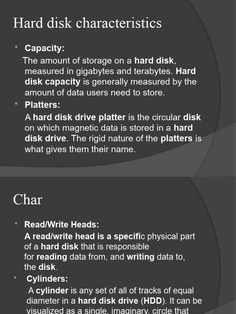 Hard Disk Drive Characteristics Explained | PDF