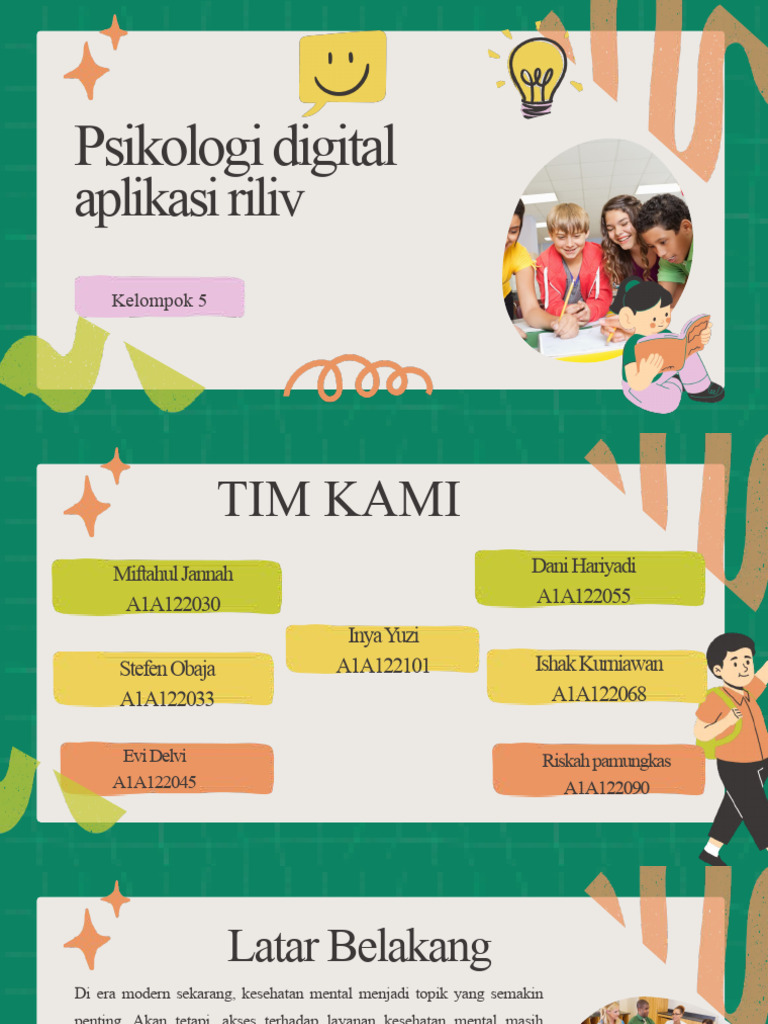 Aplikasi Riliv: Psikologi Digital untuk Kesehatan Mental | PDF