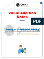 Value Addition Notes (History of Constitution Making) - PDF Only