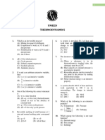 Thermodynamics - Practice Sheet