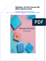 Download Business Statistics A First Course 8Th Edition David Levine online ebook  texxtbook full chapter pdf 