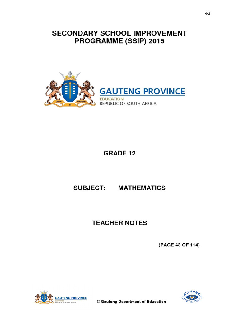 Grade 12 Mathematics Teacher Notes | PDF | Depreciation | Interest