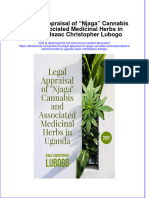 Ebook A Legal Appraisal of Njaga Cannabis and Associated Medicinal Herbs in Uganda Isaac Christopher Lubogo Online PDF All Chapter