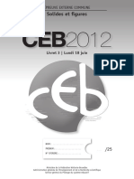 Evaluation Certificative - CEB - 2012 - Mathématiques - Solides Et Figures (Ressource 9435)
