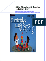 Download Cambridge Little Steps Level 2 Teacher S Edition Drury online ebook  texxtbook full chapter pdf 