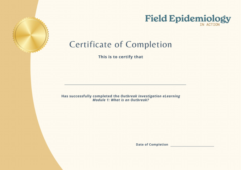 Certificate of Completion Module 1 | PDF