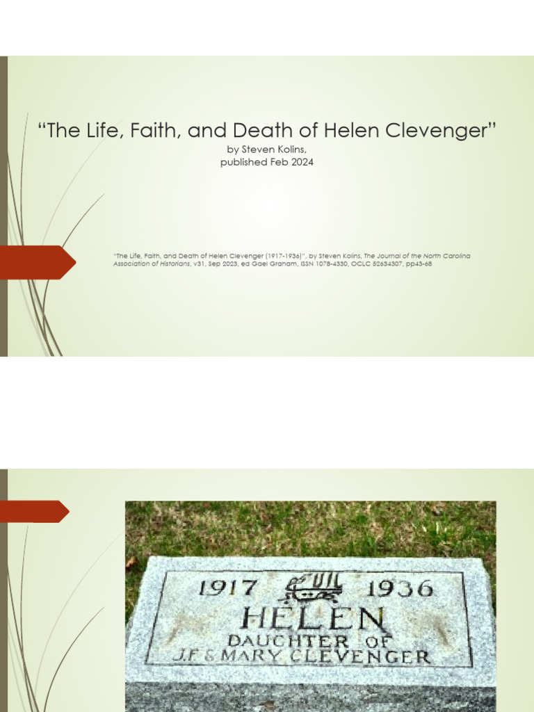 Helen Clevenger: A Bahá'í Legacy | PDF | Bahá'í Faith