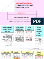 ملخص مركز لمضامين الوحدة الأولى الفصل الأول