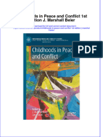 Ebook Childhoods in Peace and Conflict 1St Edition J Marshall Beier Online PDF All Chapter