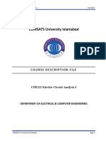 CPE121 Electric Circuits Analysis I