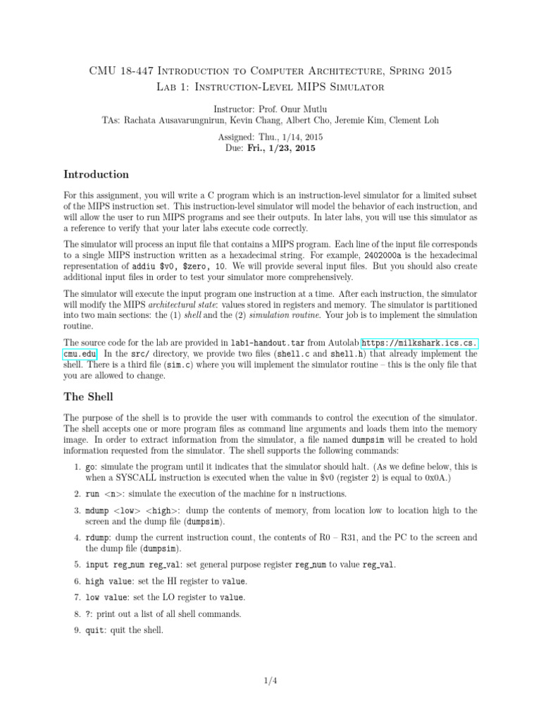 Lab 1 | PDF | Computing | Computer Engineering
