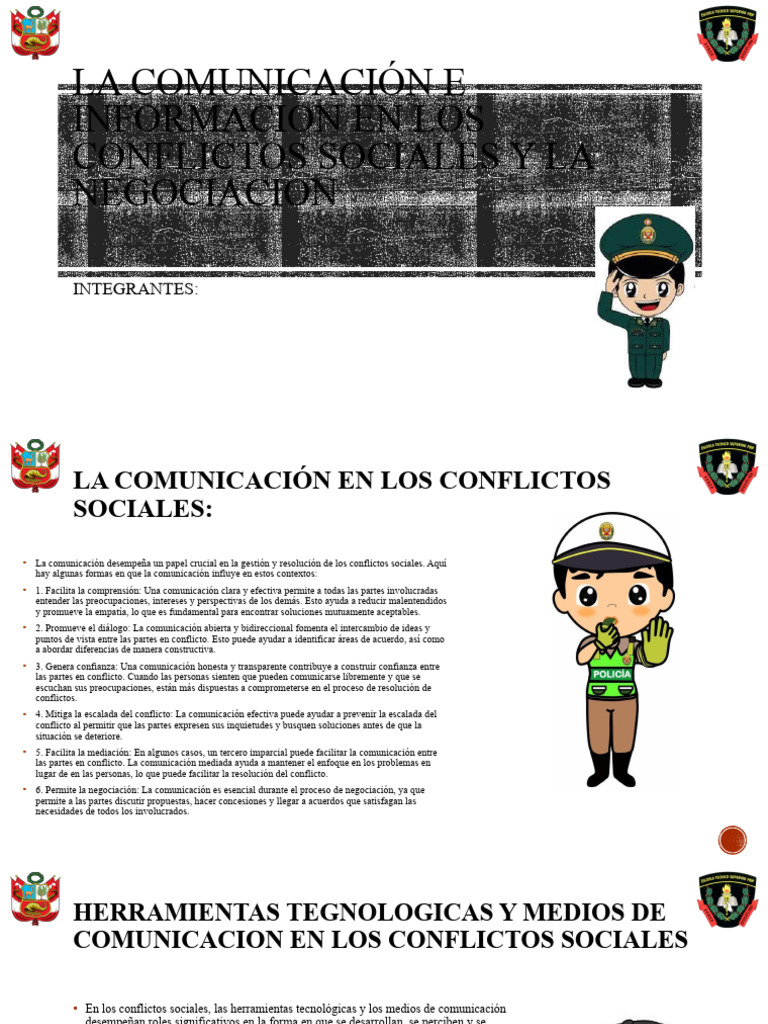 La Comunicación e Informacion en Los Conflictos Sociales | PDF ...