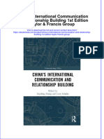 Ebook China S International Communication and Relationship Building 1St Edition Taylor Francis Group Online PDF All Chapter