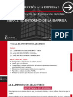 TEMA 2. El Entorno de La Empresa