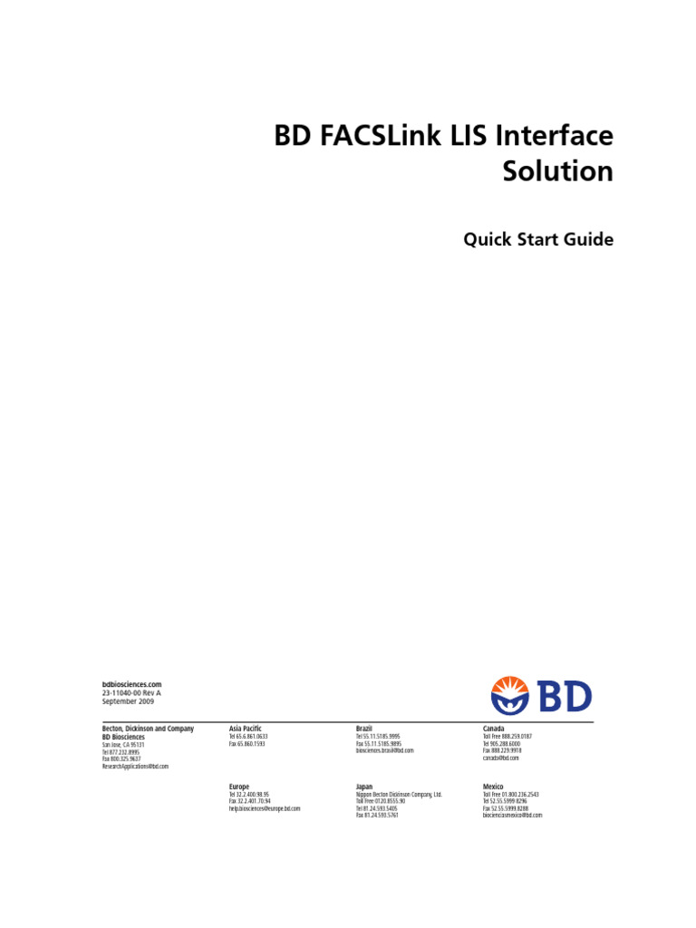 Cytometro_BD_FACSLink_LIS_Interface | PDF | Computer File | Login