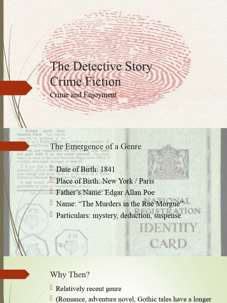 The Origins and Elements of Detective Fiction | PDF | Detective Fiction ...