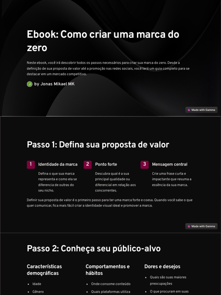 Criando Sua Marca do Zero | PDF | Marca | Rede social