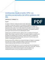 Confesiones Desde El Exilio - EPN Los Secretos Escalados Del Último Gobierno Del PRI