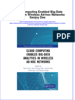 Ebook Cloud Computing Enabled Big Data Analytics in Wireless Ad Hoc Networks Sanjoy Das Online PDF All Chapter