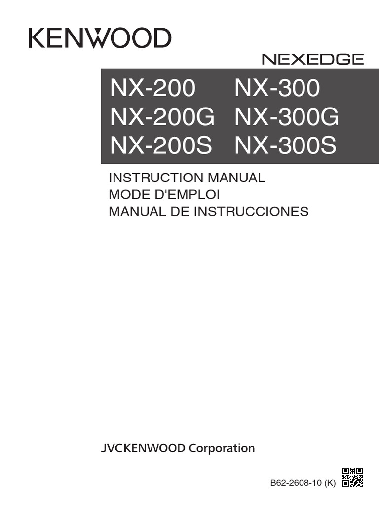 kenwood-nexedge-nx200-pdf-battery-charger-telecommunications
