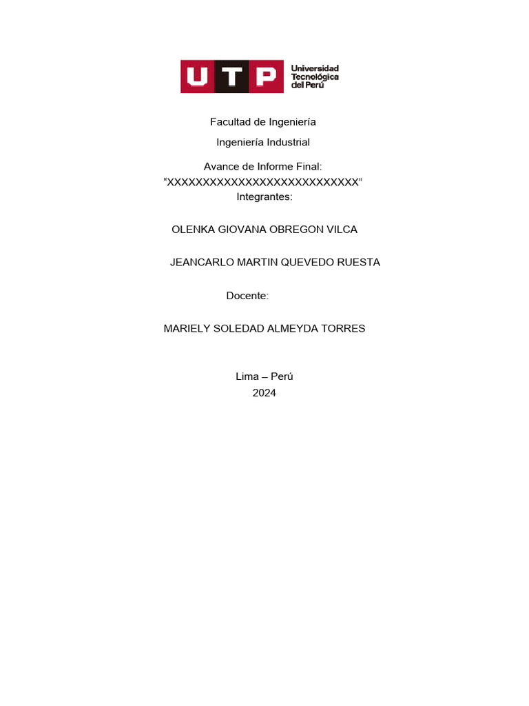 Avance Informex | PDF | Diferencia | Intervalo de confianza