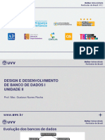 Design e Desenvolvimento de Banco de Dados - Unidade II