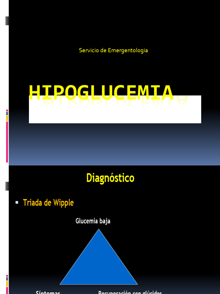 Hipoglucemia: Diagnóstico y Manejo | PDF | Diabetes | Hipoglucemia