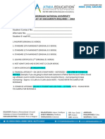 Seu Visa Documents Check List 2022