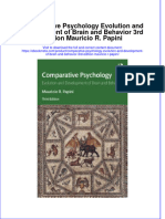 Download ebook Comparative Psychology Evolution And Development Of Brain And Behavior 3Rd Edition Mauricio R Papini online pdf all chapter docx epub 