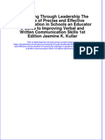 Download Connecting Through Leadership The Promise Of Precise And Effective Communication In Schools An Educator S Guide To Improving Verbal And Written Communication Skills 1St Edition Jasmine K Kullar online ebook  texxtbook full chapter pdf 