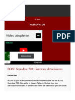 BOSE Soundbar 700- Firmware aktualisieren - krakovic.de