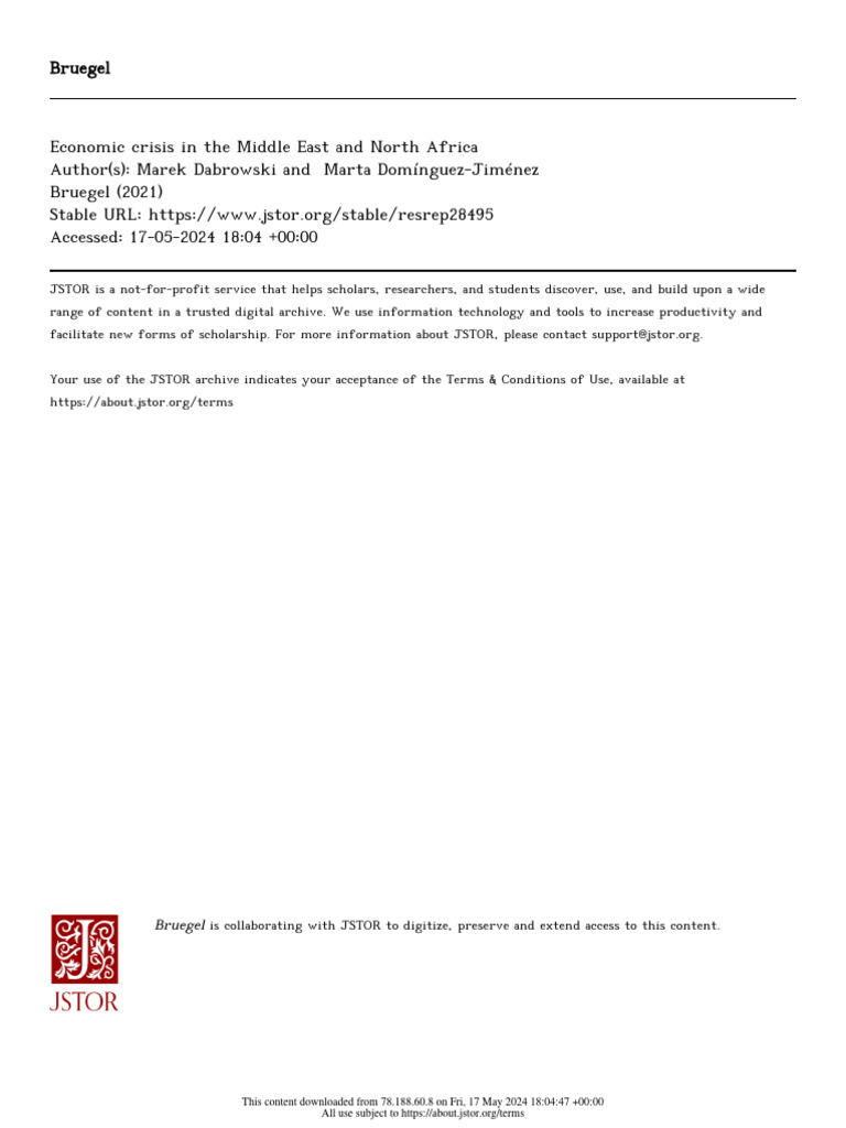 MENA Economic Crisis Analysis | PDF | Gulf Cooperation Council | Arab World