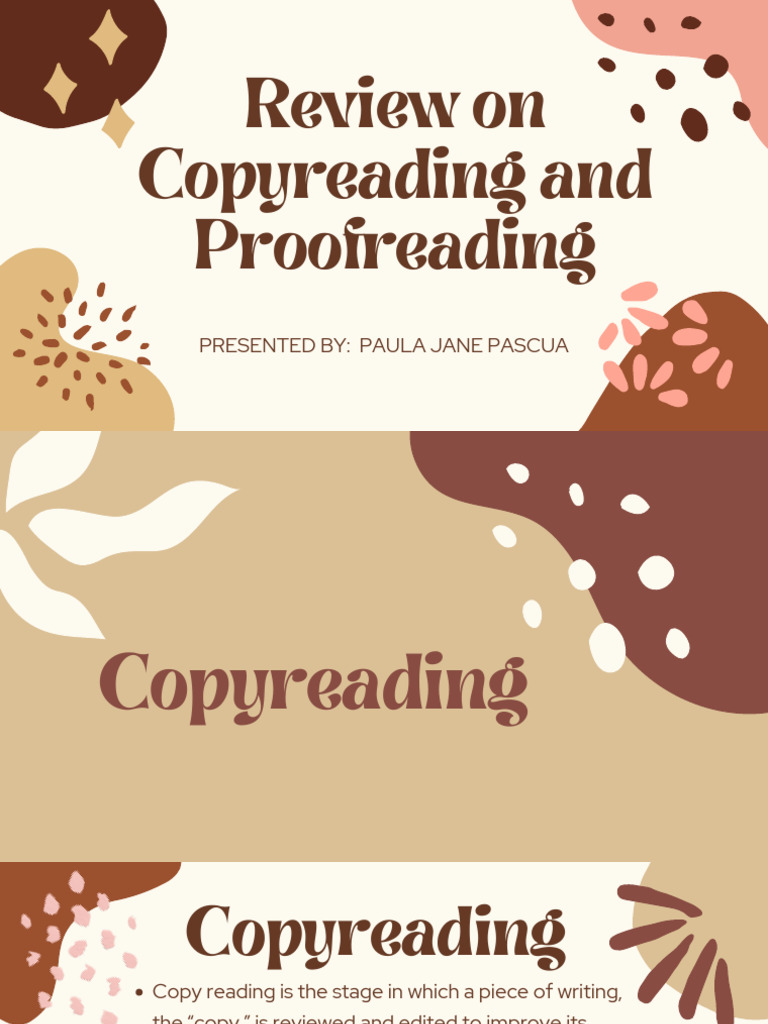 Copyreading vs. Proofreading Explained | PDF | Proofreading | Copy Editing