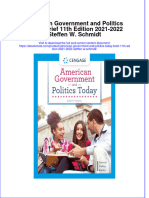 Ebook American Government and Politics Today Brief 11Th Edition 2021 2022 Steffen W Schmidt Online PDF All Chapter