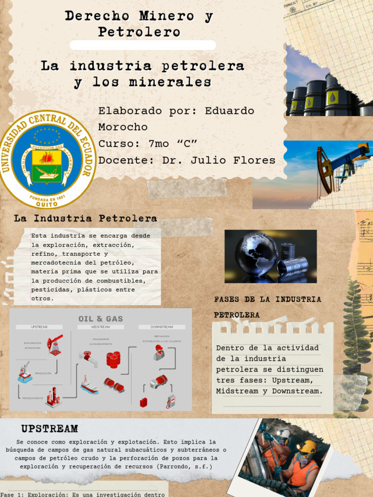 Diapositivas Los Minerales y Las Fases de La Industria Petrolera | PDF ...
