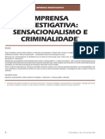 Imprensa Investigativa - Sensacionalismo e Criminalidade