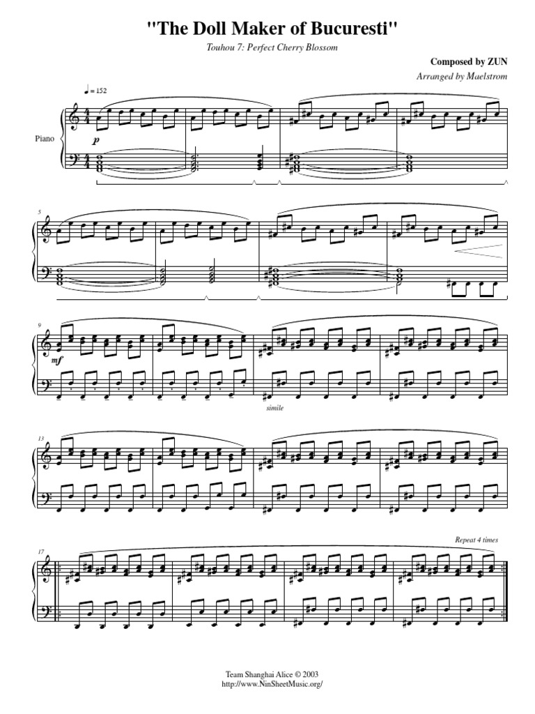 Touhou 7 Perfect Cherry Blossom The Doll Maker of Bucuresti PDF