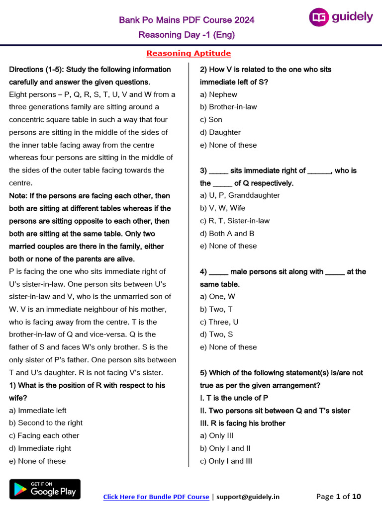 Bank Po Mains (Guidely 2024 PDFS) | PDF