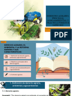 Tema 1 Derecho Agrario, El Ambiental y La Reforma Agraria y Sus Caracteristicas