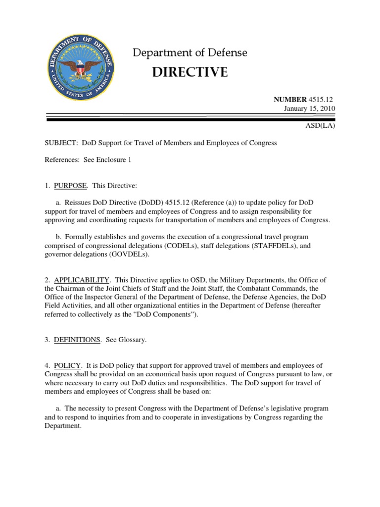 dod defense travel brief