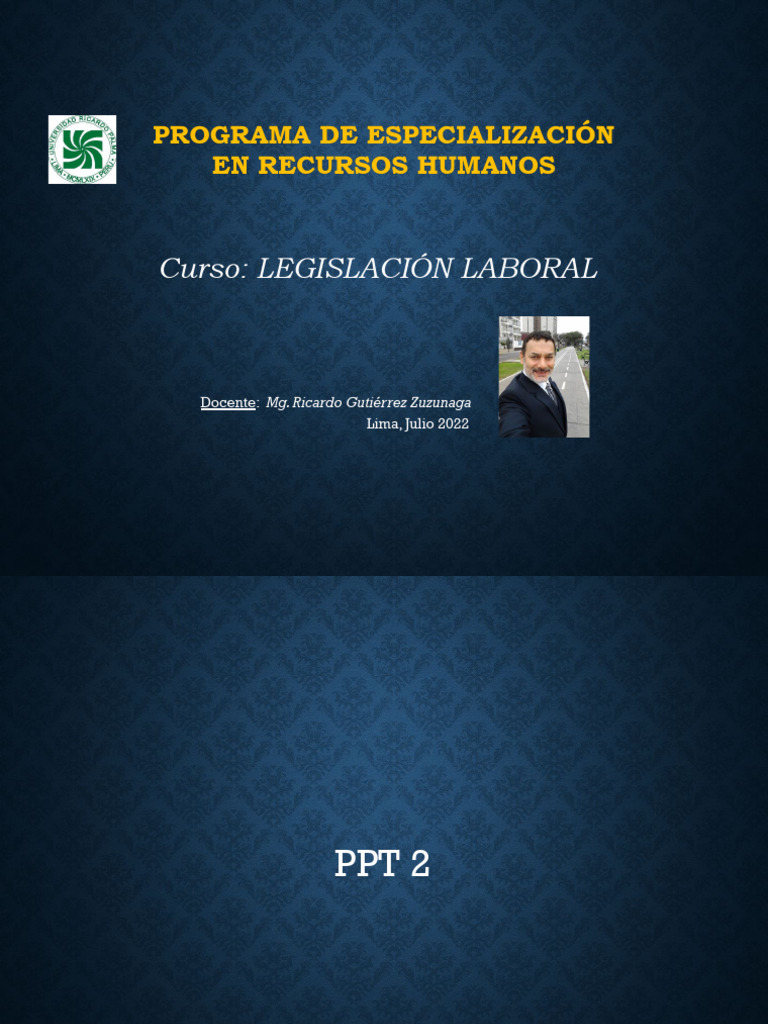 °PPT - Legislación Laboral - 2 | PDF | Derecho laboral | Justicia