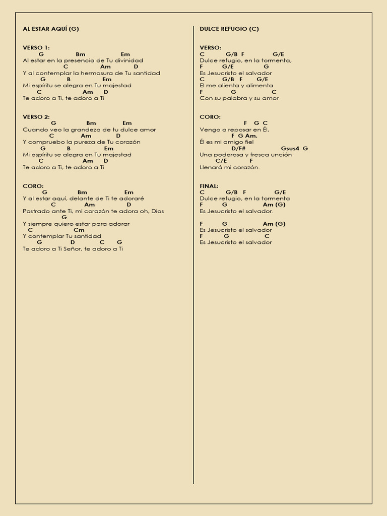 Letras de Canciones Cristianas | PDF | Cristo (título) | Creencia ...