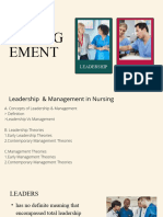 Leadership & MAnagement Theories