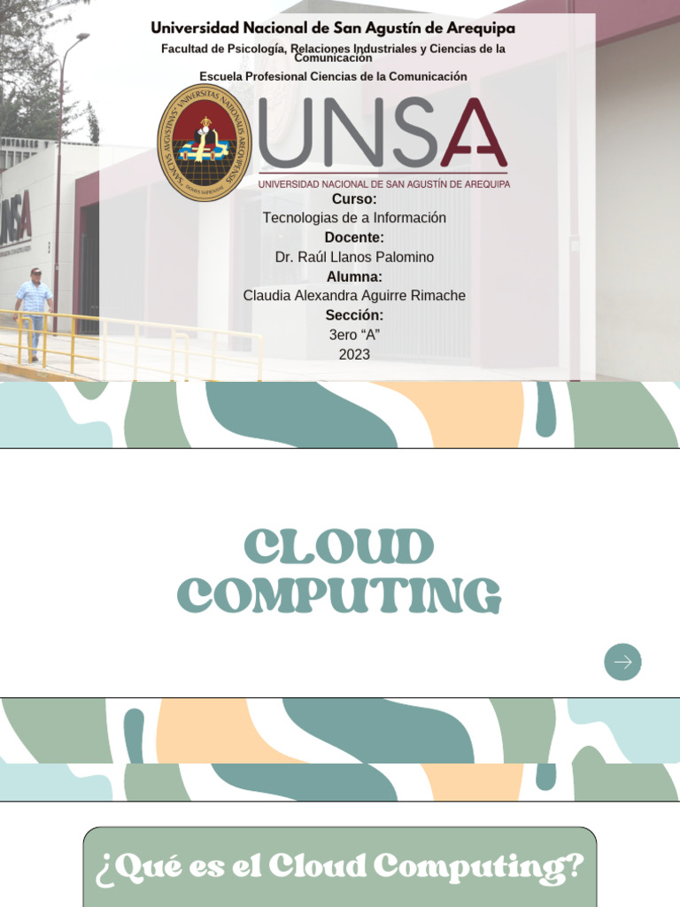 Introducción al Cloud Computing 2023 | PDF | Computación en la nube ...