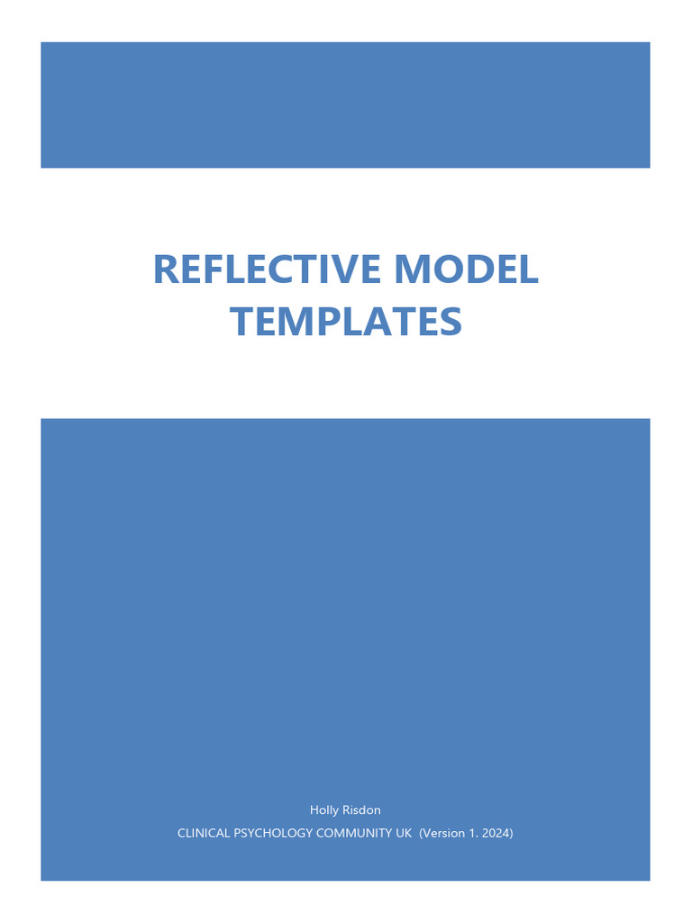 Reflective Practice Models for Psychology | PDF | Experience ...