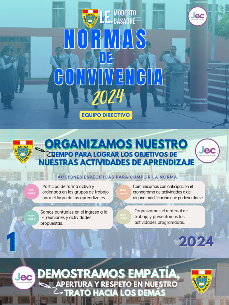 Normas de Convivencia 2024 | PDF
